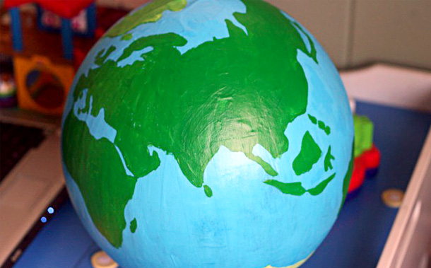 Paper Mache Globe - Childrens Activities by Nanny Options, Dublin