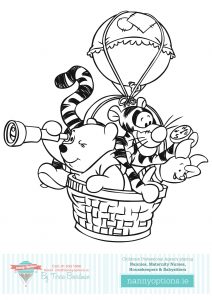 Colouring In Pictures to Print by Nanny Options, Dublin