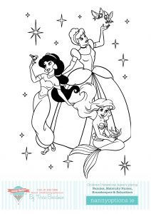 Colouring In Pictures to Print by Nanny Options, Dublin