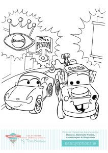 Colouring In Pictures to Print by Nanny Options, Dublin