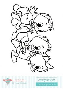 Colouring In Pictures to Print by Nanny Options, Dublin