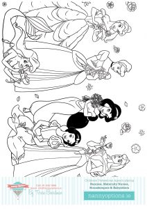 Colouring In Pictures to Print by Nanny Options, Dublin