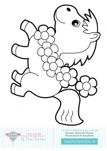 Colouring In Pictures to Print by Nanny Options, Dublin