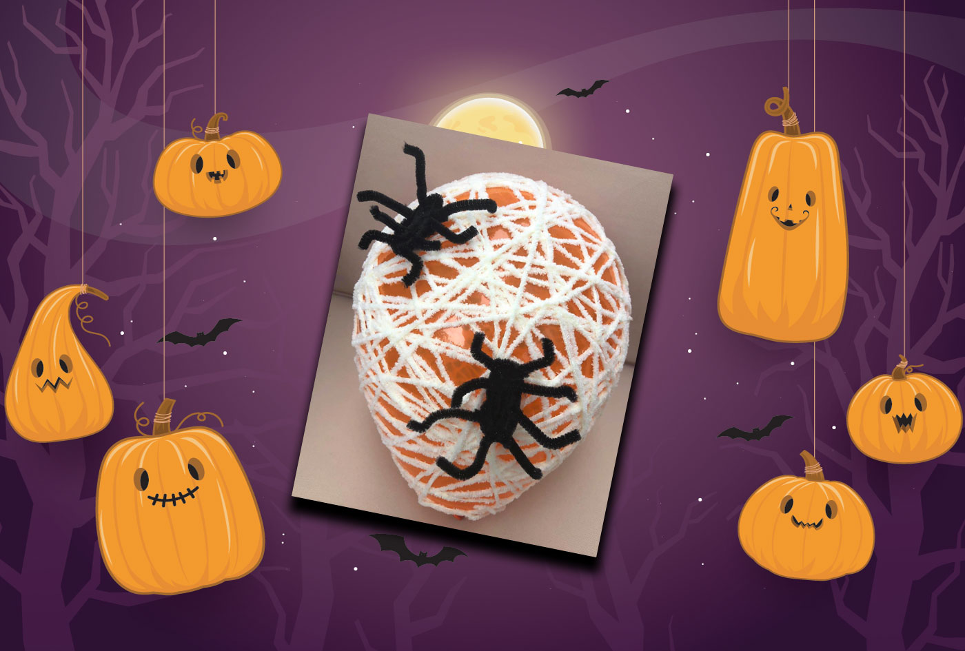 Halloween Balloon Spider Cobweb