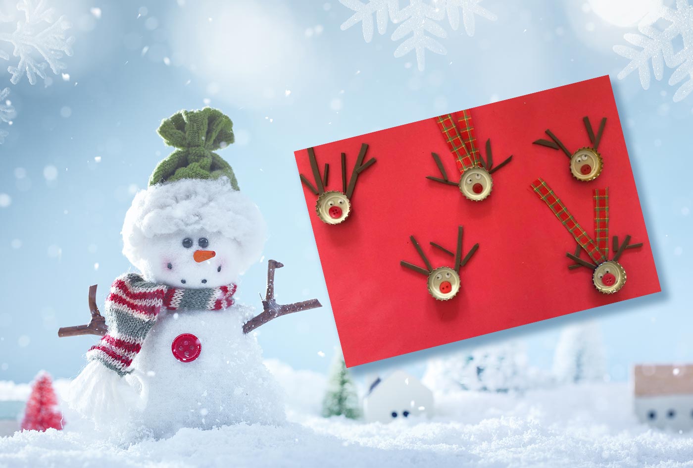 Bottle Top Reindeer