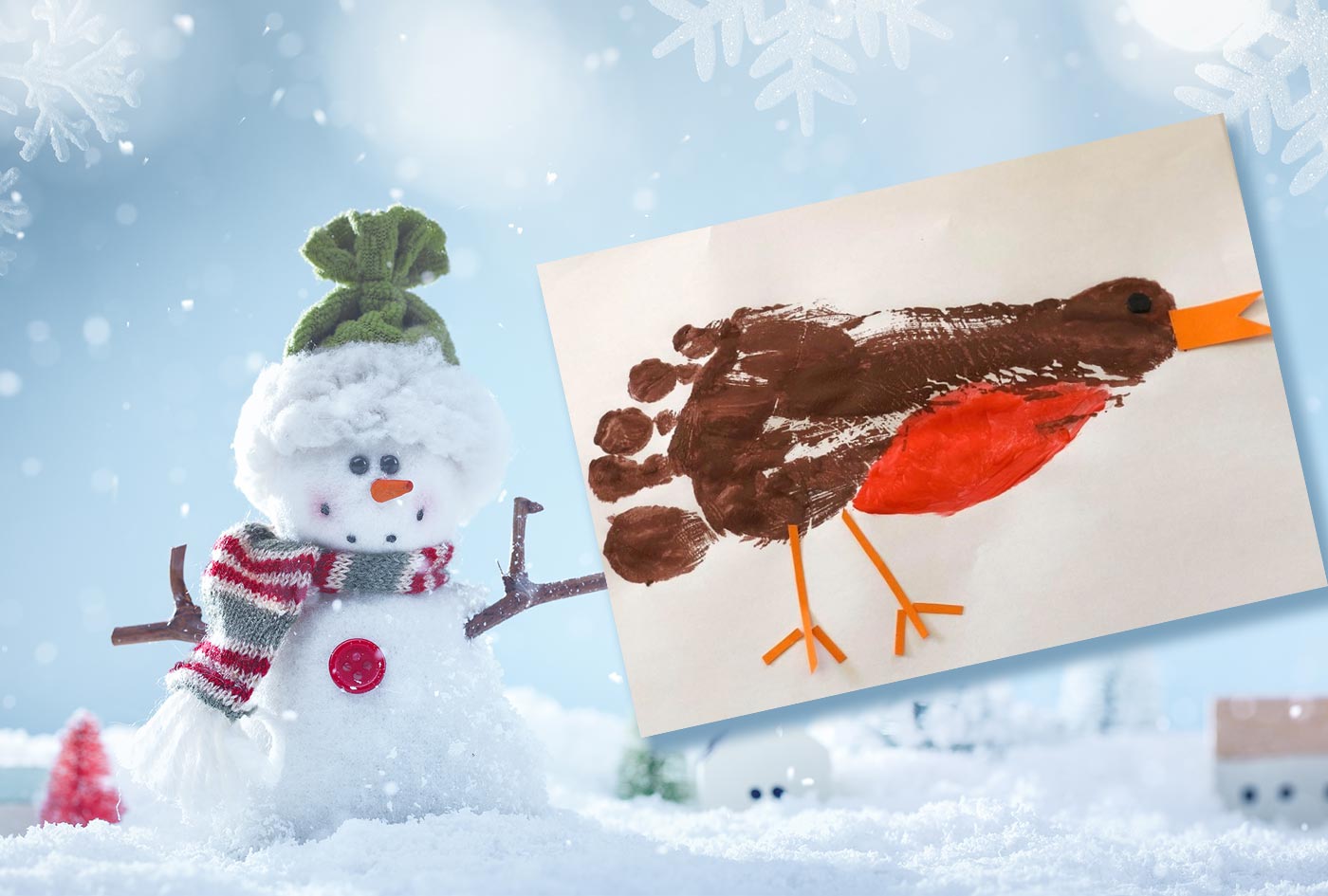 Robins Feet Christmas Craft