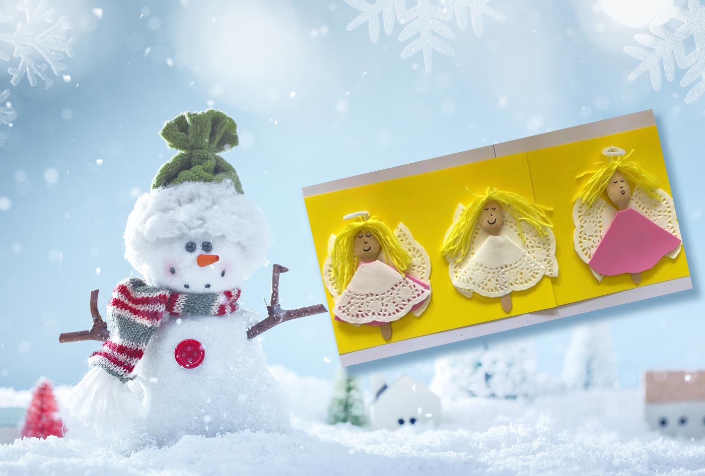 Wooden Spoon Angel Christmas Ornaments