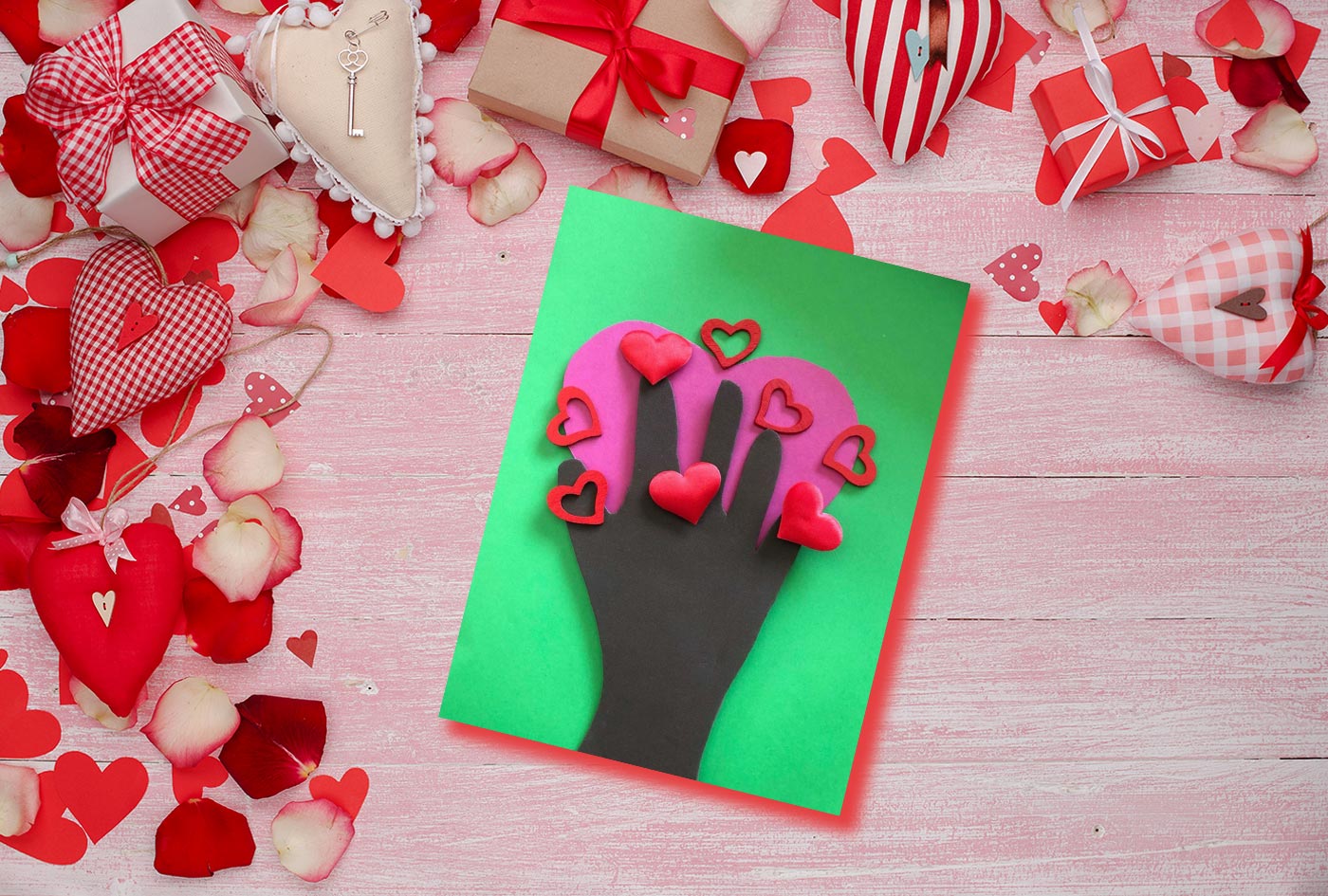 Handprint Heart Tree