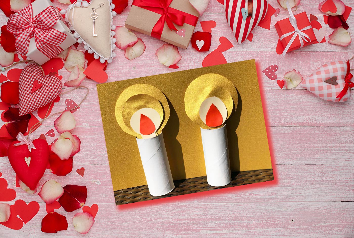 The Love Candle for Valentines Day
