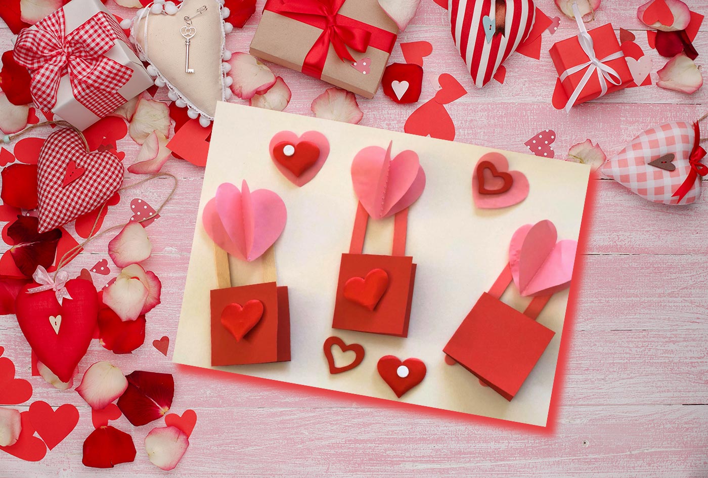 Valentine Heart Air Balloon Craft
