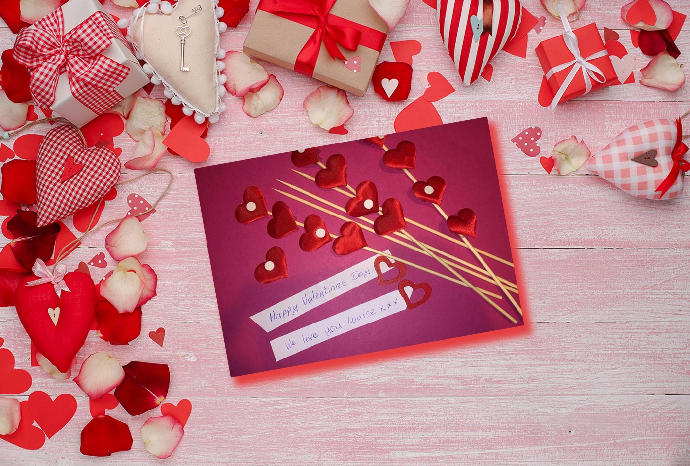 Valentine's Hearts on Sticks