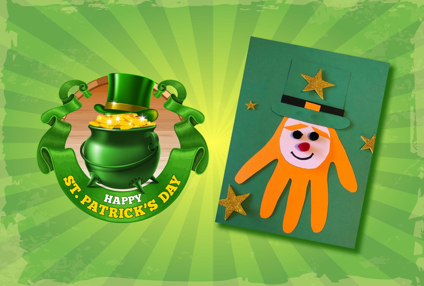 Handprint Leprechaun Craft