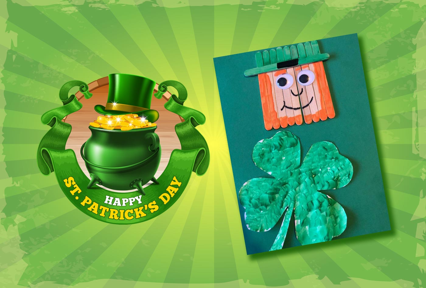 Popsicle Stick Leprechaun Craft