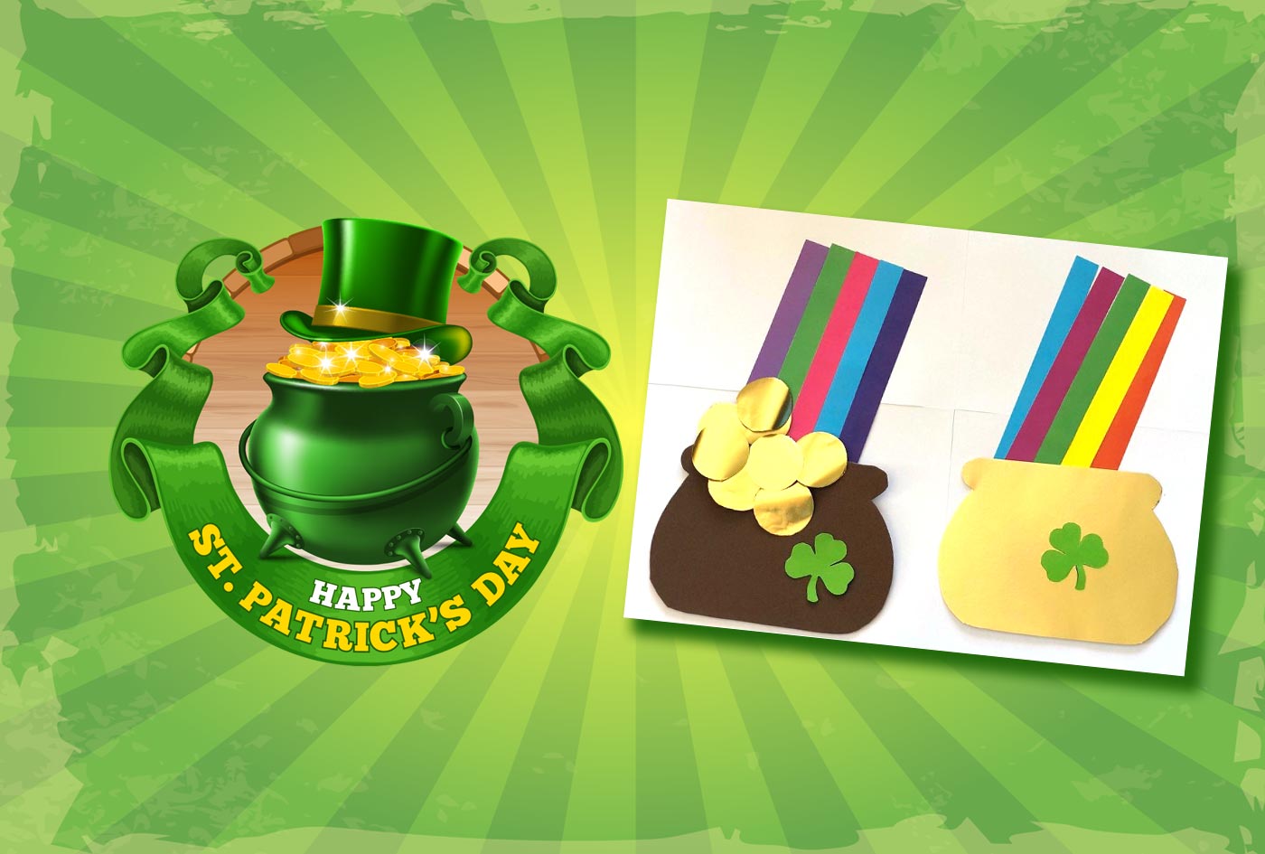 Pot of Gold Collage for St Patrick’s Day