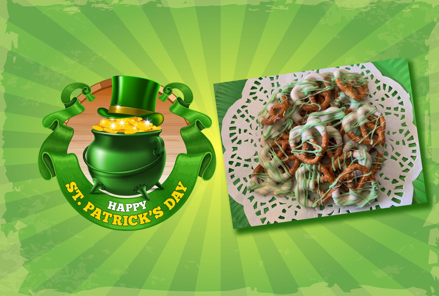 St Patrick’s Day Pretzels