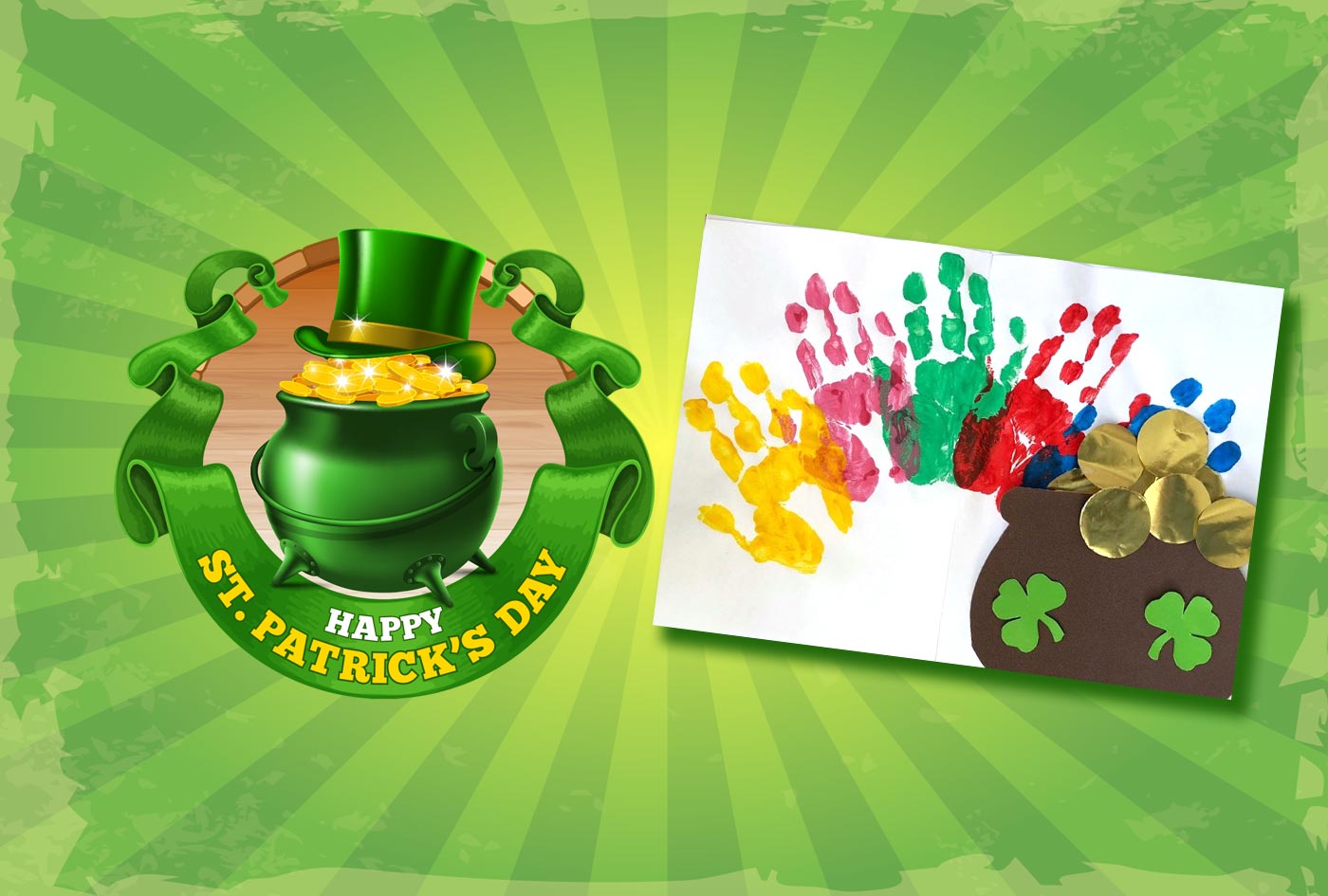 St Patrick’s Day Rainbow Craft