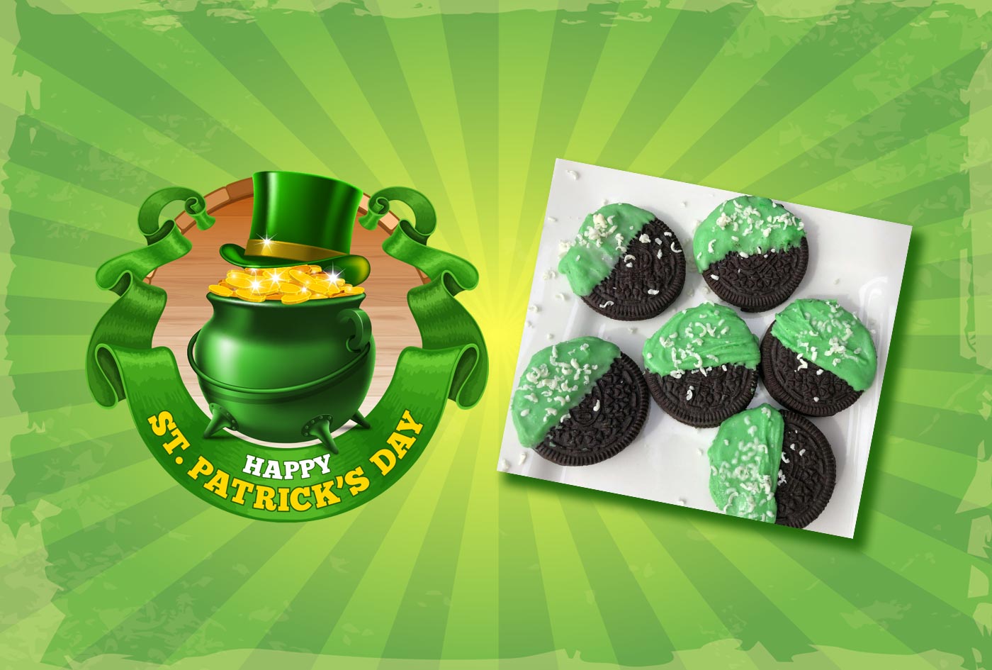 St. Patrick’s Day Chocolate Dipped Oreos
