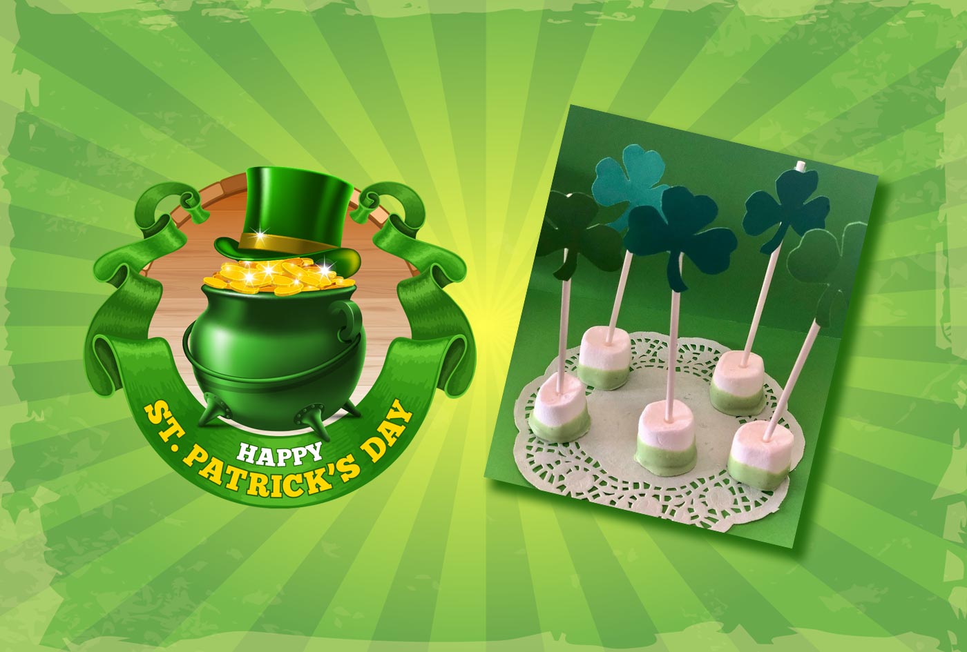 St. Patrick’s Day Marshmallow Pops