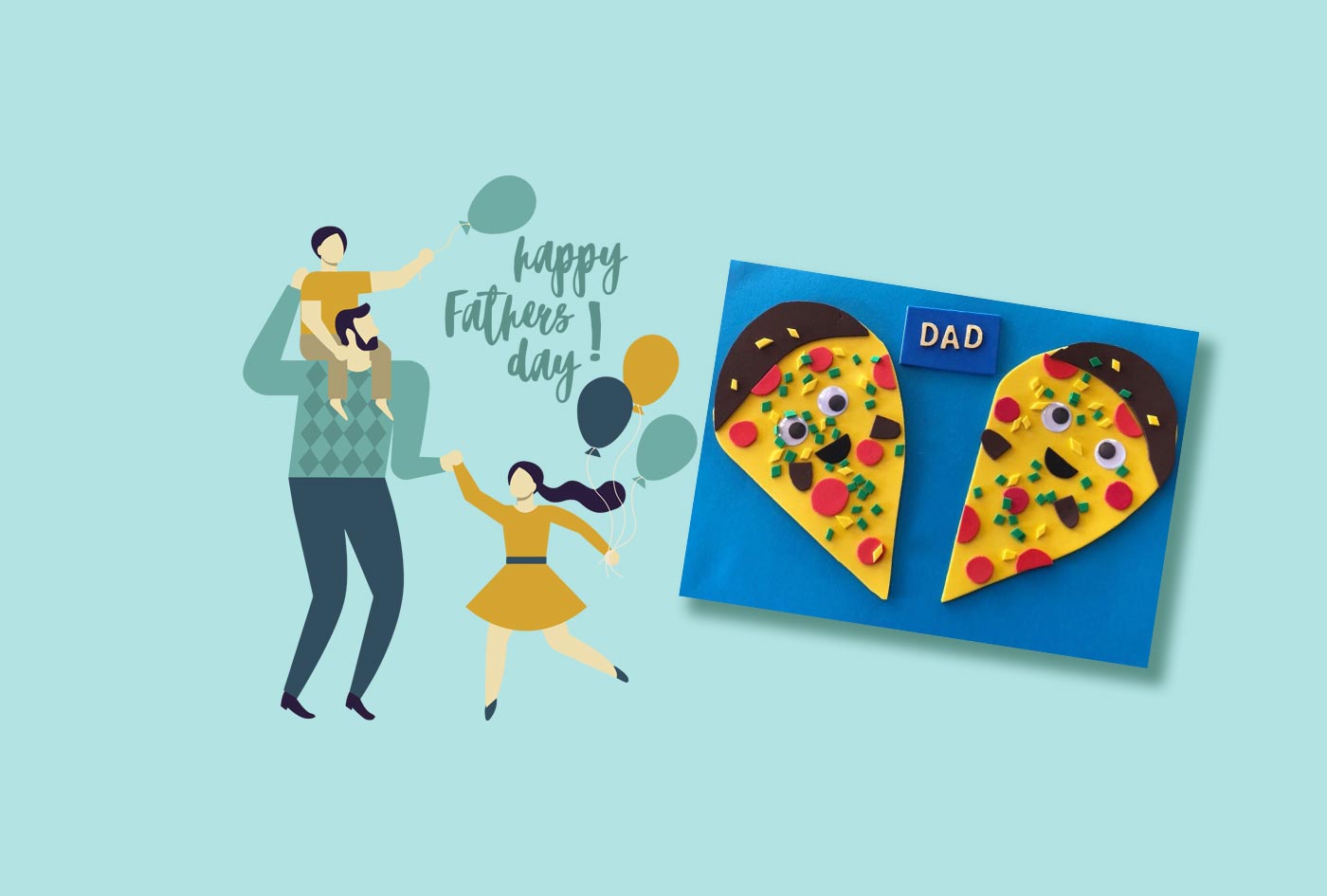 Father's Day Pizza Card